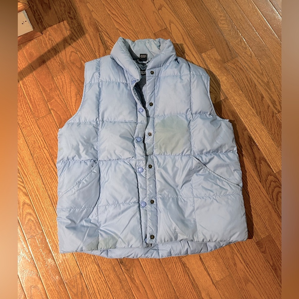 light blue vest